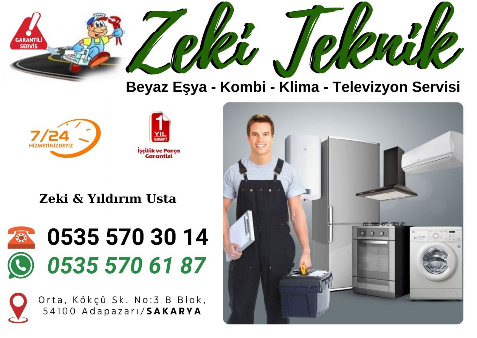 Sakarya Beyaz Eşya Servisi